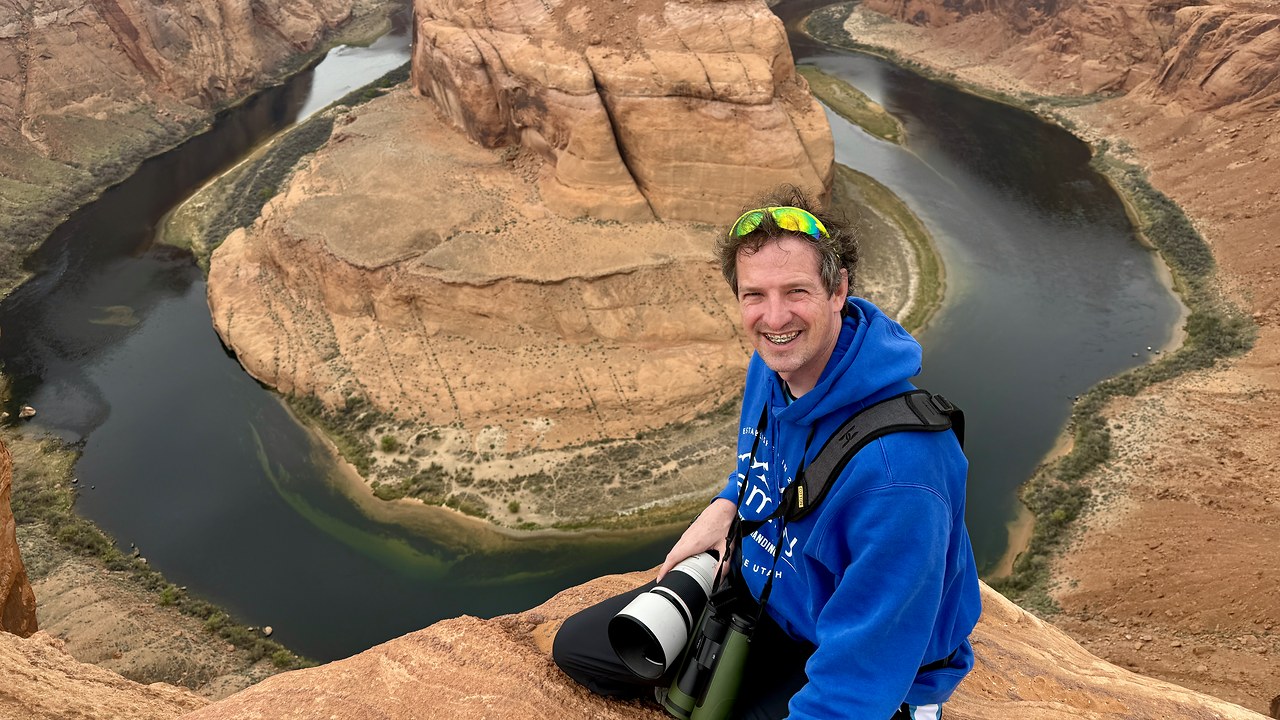 Mike Marshall birding at horshoe bend in Arizona