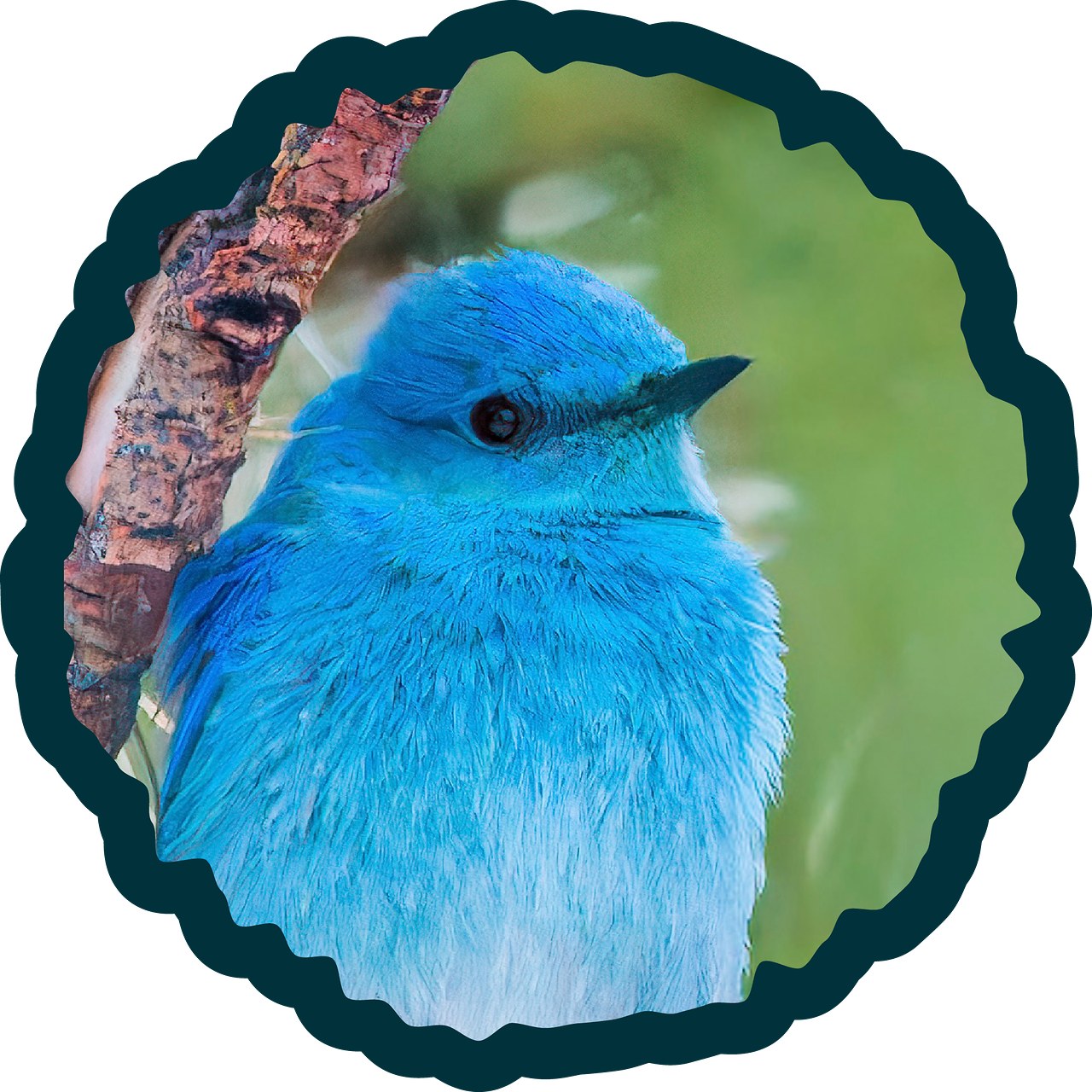 Mountain Bluebird badge.