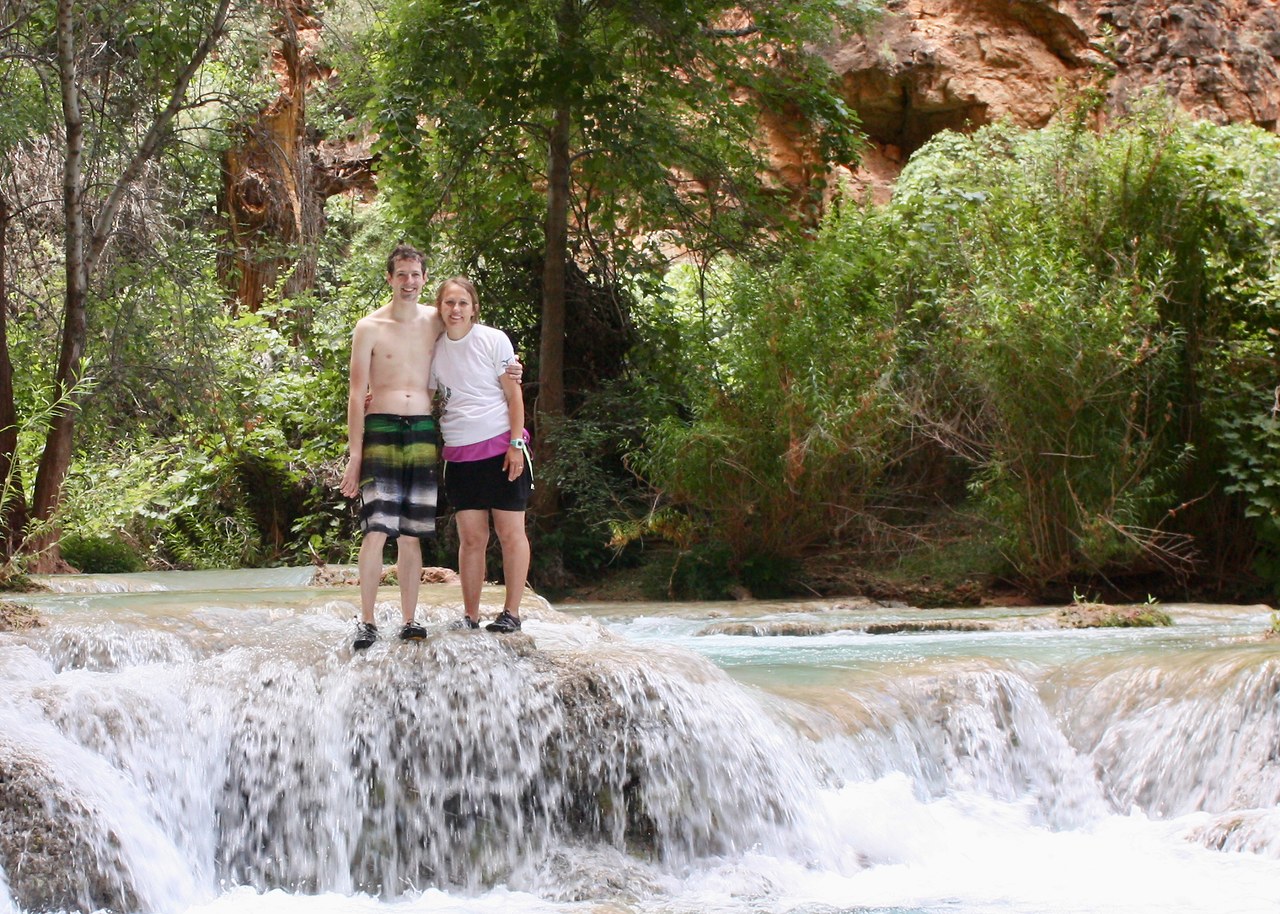 Mike and his wife during their first Havasupai visit