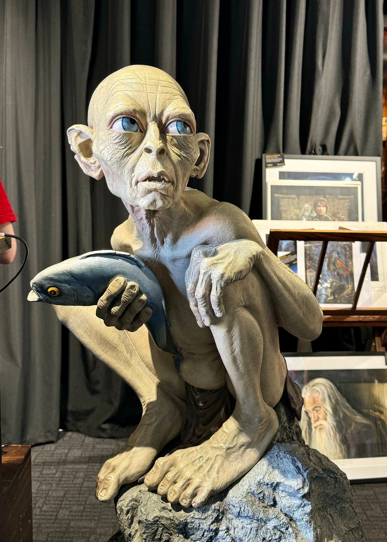 Gollum figure displayed at Wētā Workshop in Wellington.