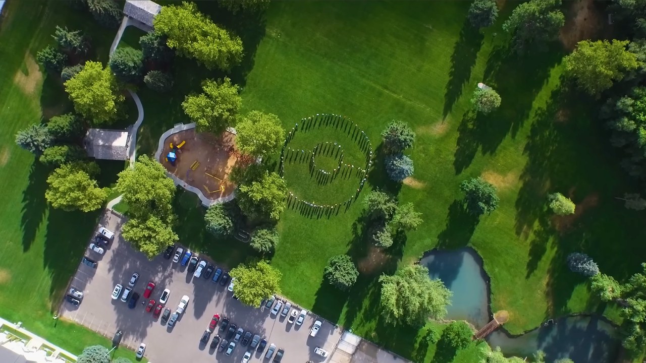 Screenshot from a DevinSupertramp Pokémon parkour video where Mike Marshall's family appeared as extras